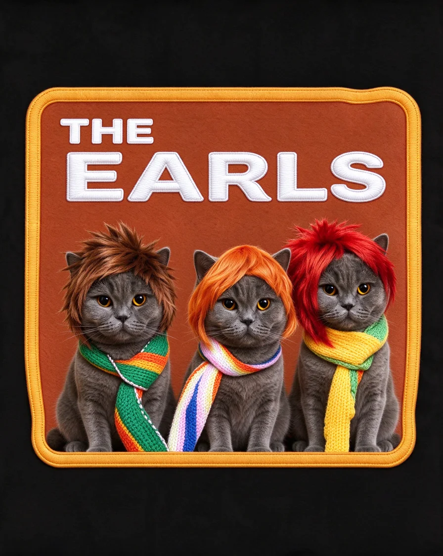 Custom The Band bootleg tee featuring a cat named Earl