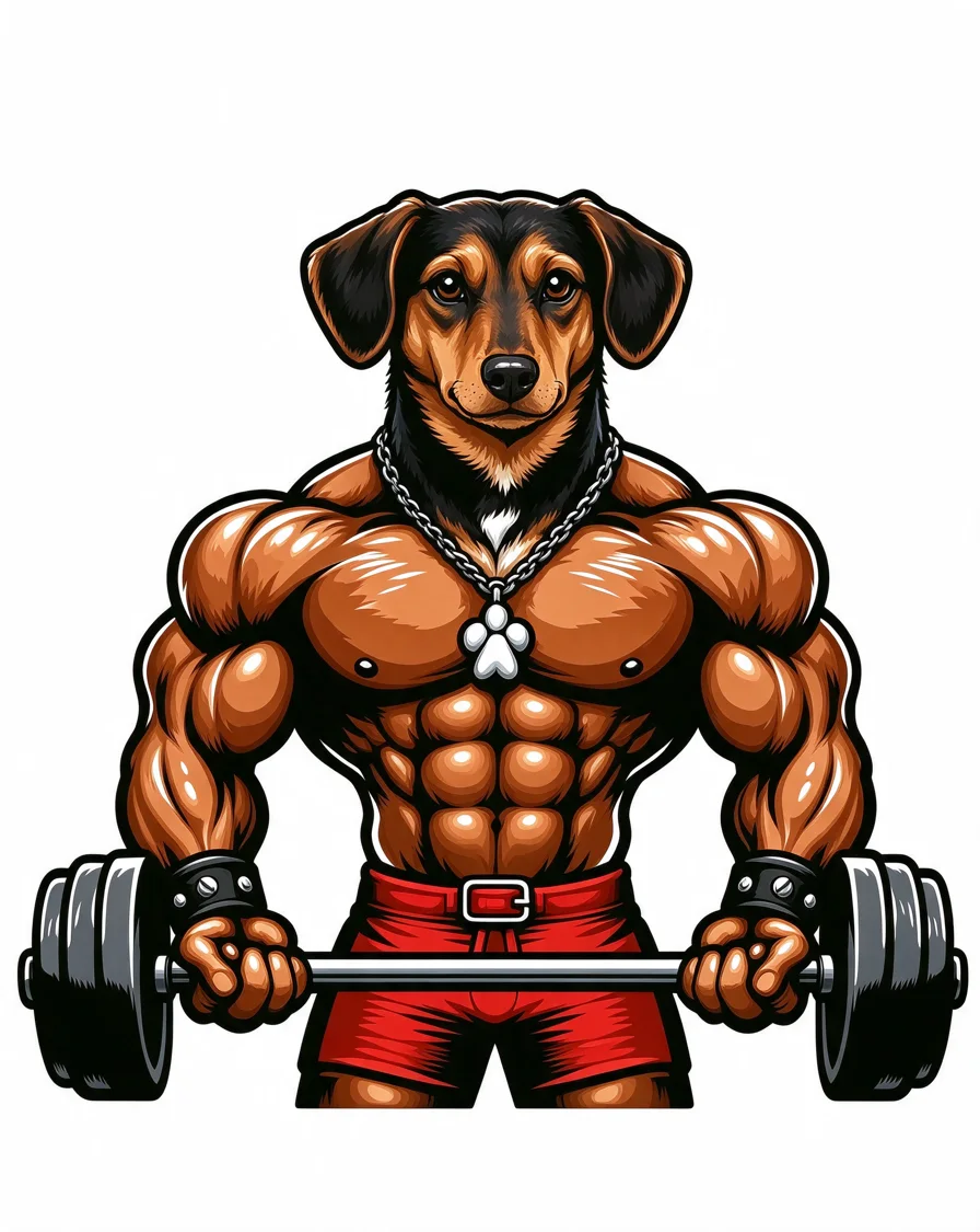 Custom Gym Rat bootleg tee featuring a dog named Pickle