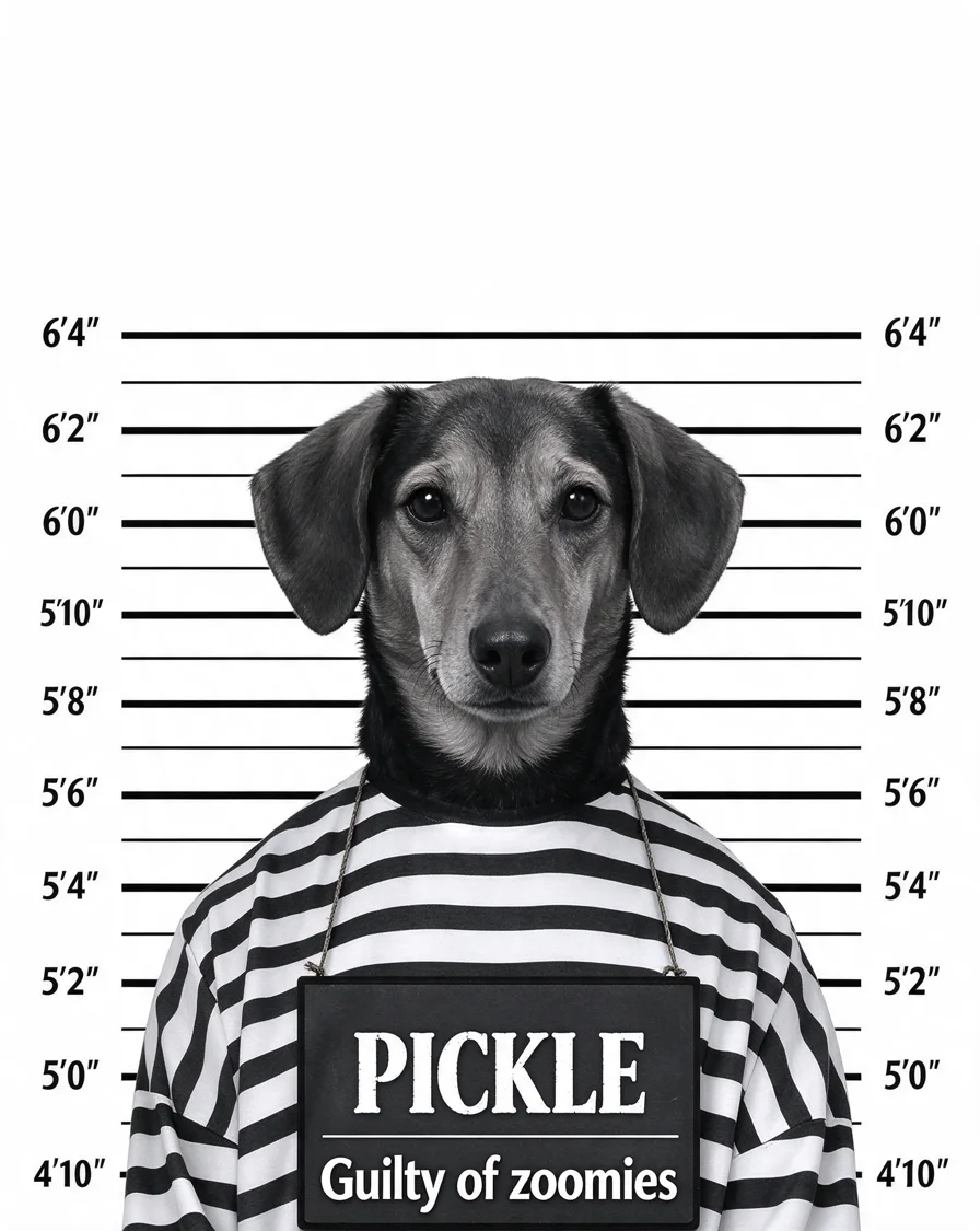 Bootleg tee example featuring a dog named Pickle