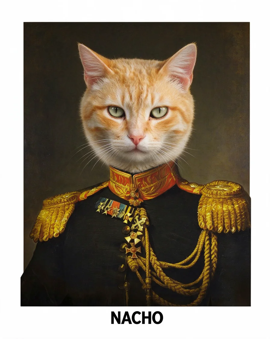 Bootleg tee example featuring a cat named Nacho